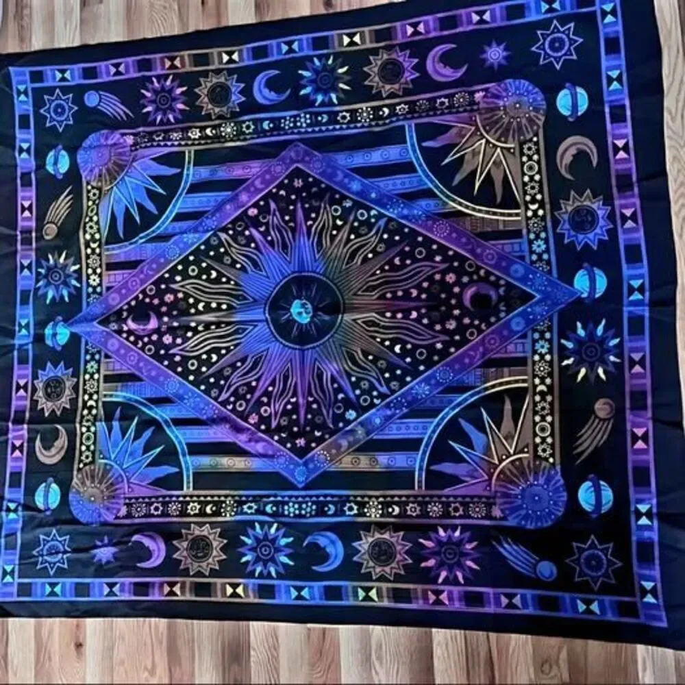 Large Celestial Sun Moon Wall Tapestry